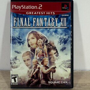 Final Fantasy XII Greatest Hits PS2 Game Square Enix Complete Tested CIB